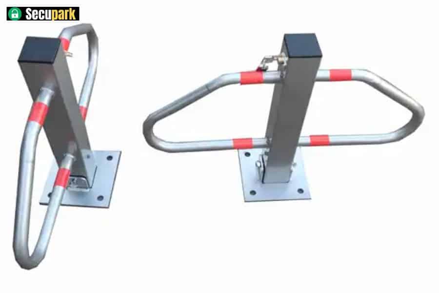 Sturdy folding butterfly-type parking barrier 2