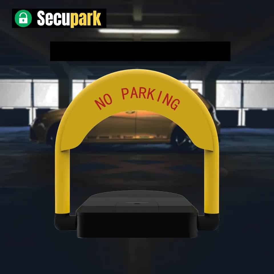 Folding parking barrier with remote control to protect your parking space 4